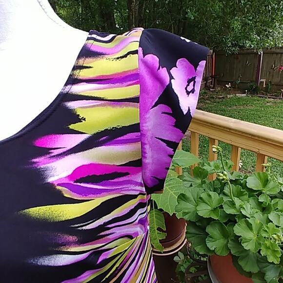 AA Studio Dress Pullover Floral Size 8 - Picture 2 of 4